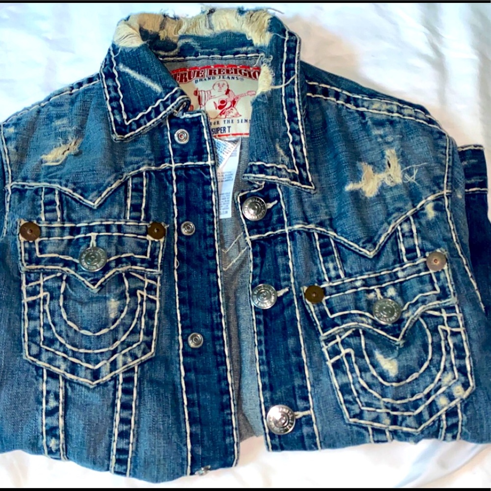 ✨True Religion Jimmy Super Tee Denim Jacket